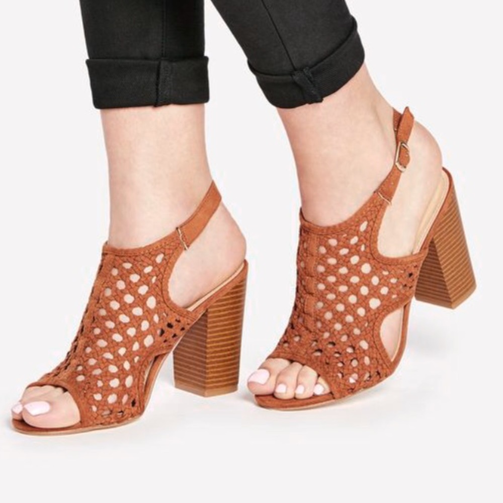 Just Fab Vika Heeled Sandals Sz 8.5 New